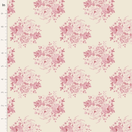 Tilda Patchwork Stoff Baumwolle - Sunday Brunch - Mia Pink